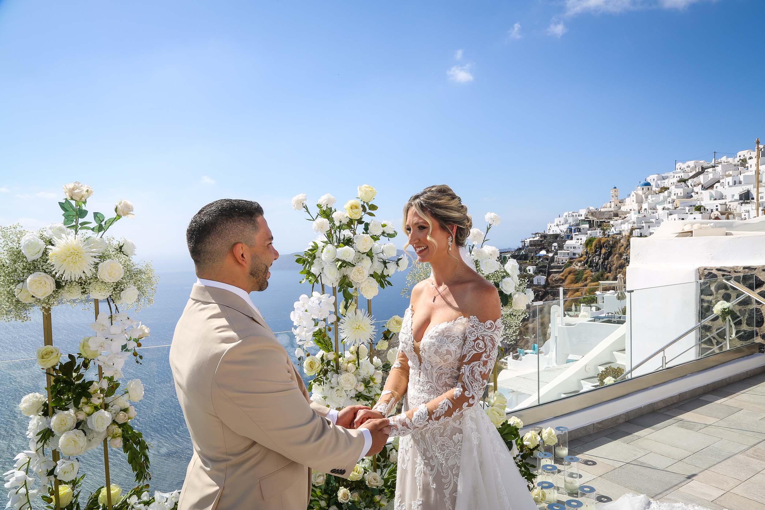 Boda en Santorini, septiembre de 2025 — foto 12 de 52, hecha por Athanasios