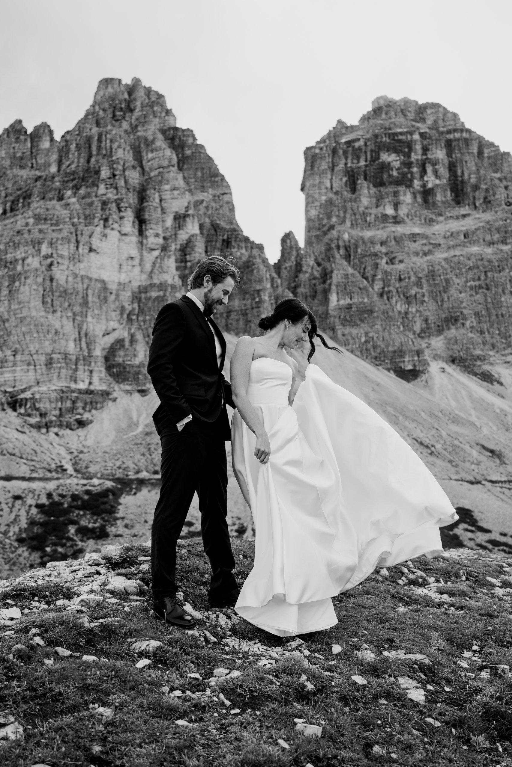 Matrimonio sulle Dolomiti (Dolomites), agosto 2025, fotografato da Georgiana A.