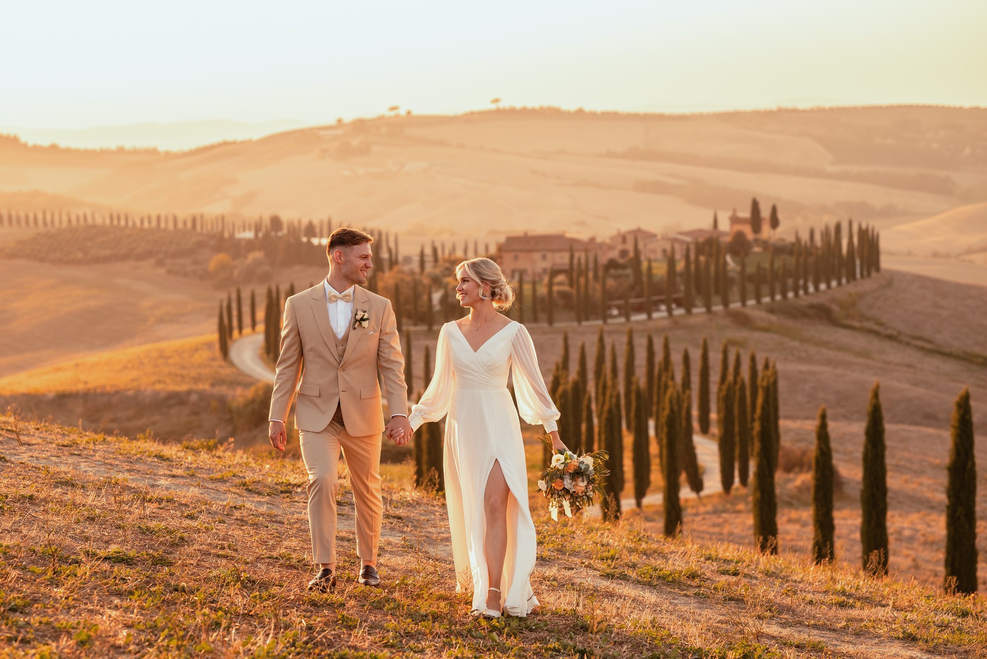 Intimate wedding in Tuscany (Val d'Orcia), September 2025, photographed by Andrea C.