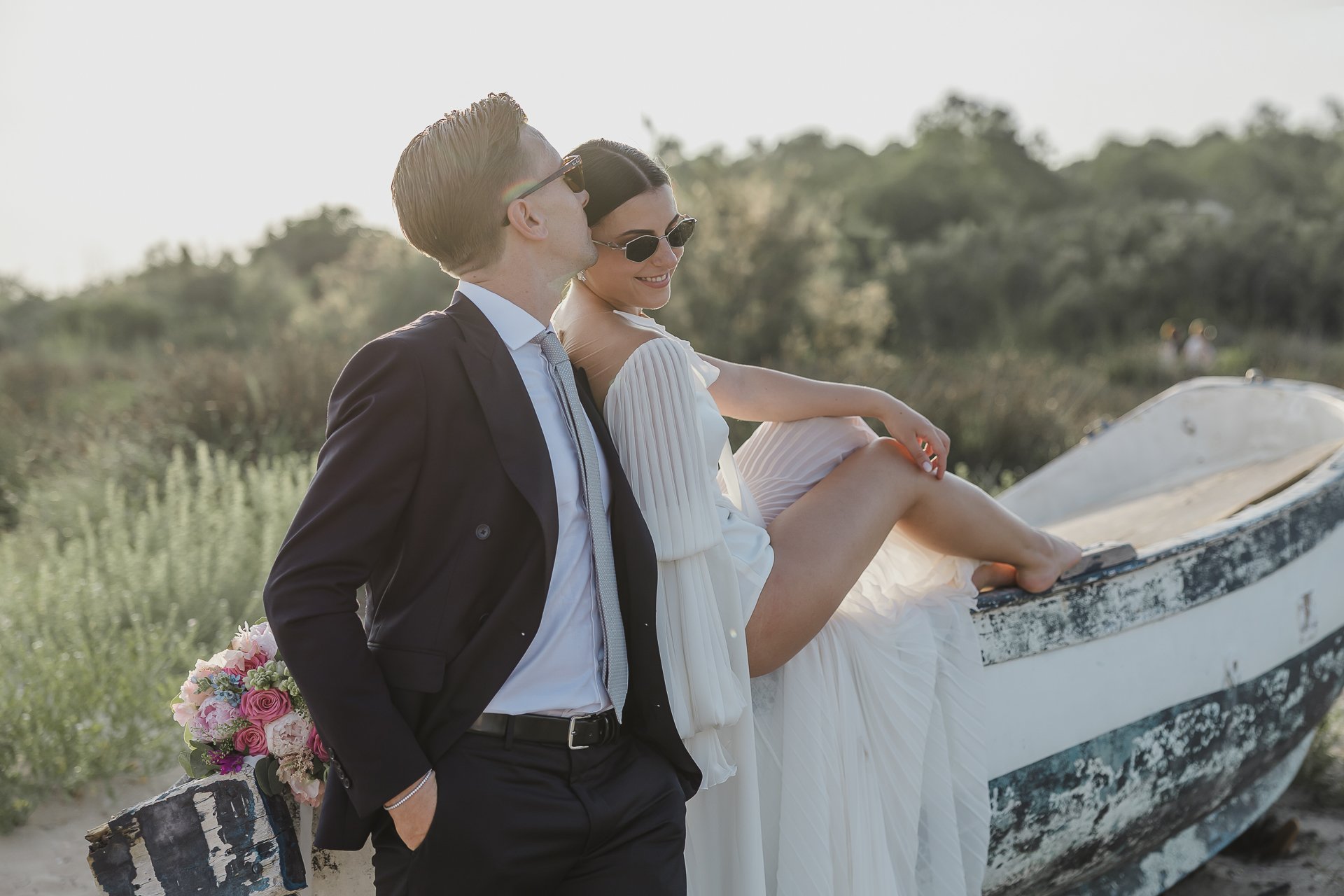 Boda en Sicilia (Lounge Beach Scala Dei Turchi), junio de 2026 — foto de Alessandro T.