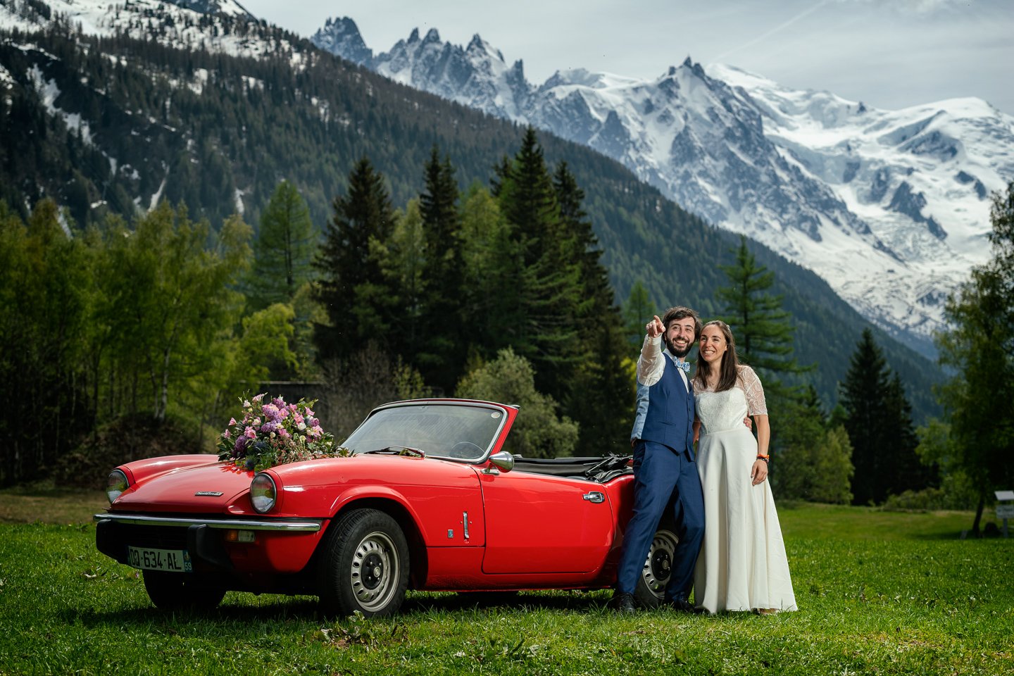 Hochzeit in den französischen Alpen (Chamonix), Mai 2025, fotografiert von Julien Z.